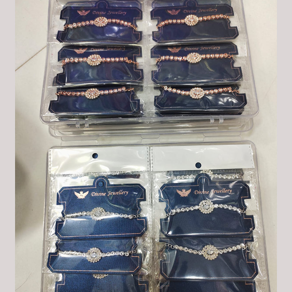 Tip Top Jewellers Fancy Austrian Stone Designer Bracelet (Pack of 12)