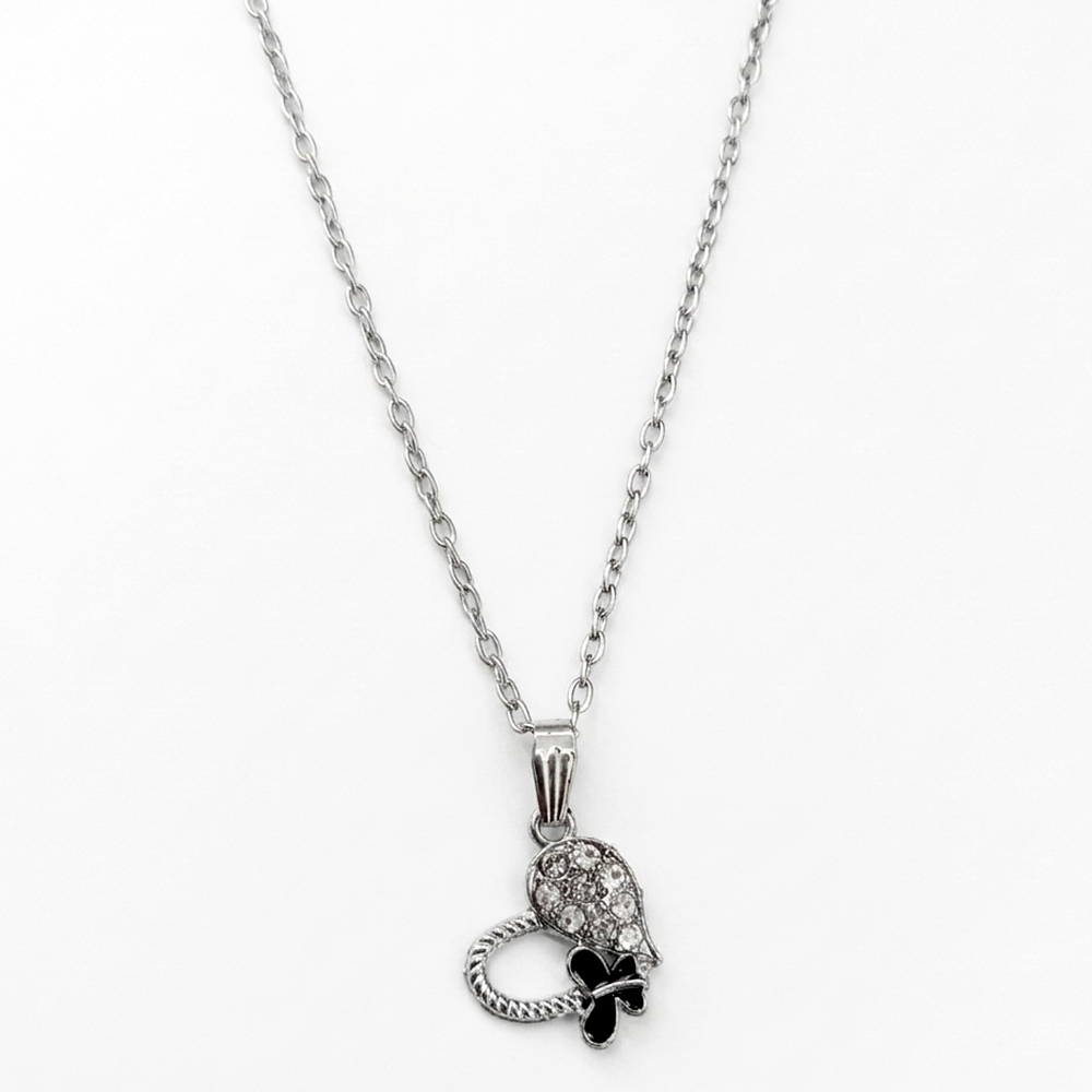 Urthn Silver Plated Chain Pendant Earrings Rings And Bracelet Jewellery Combo Set (Pack of 6)