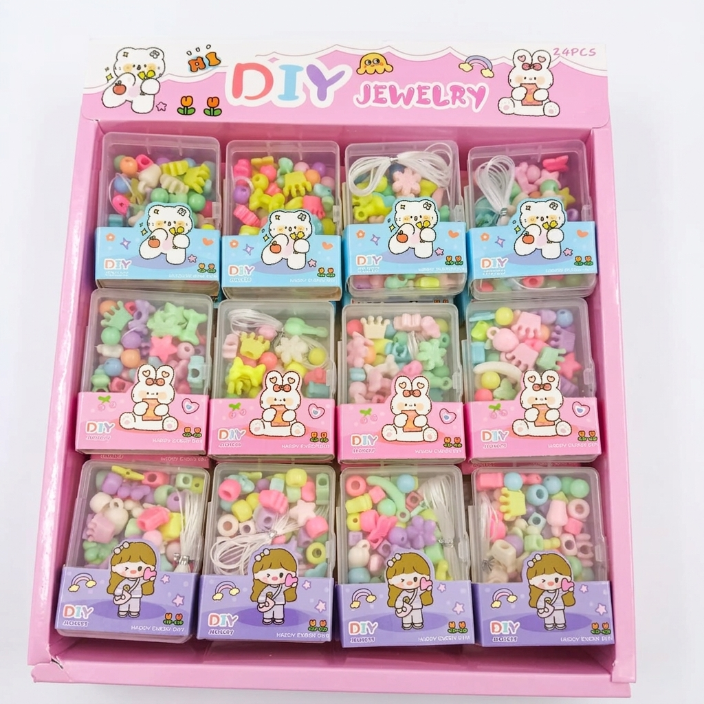 Urthn Cute Kids DIY Fashion Jewelry Set for Girls