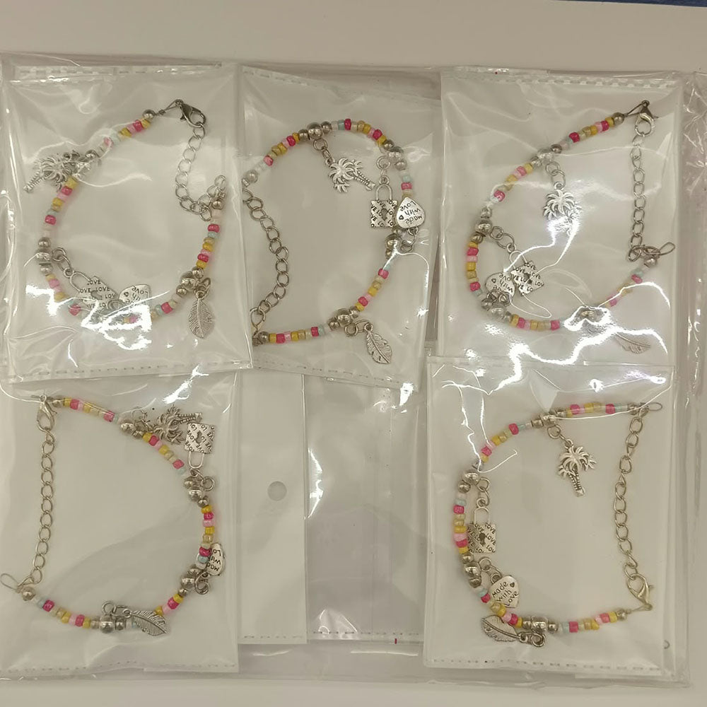Urthn Beaded Charms Pack of 12 Bracelet Combo