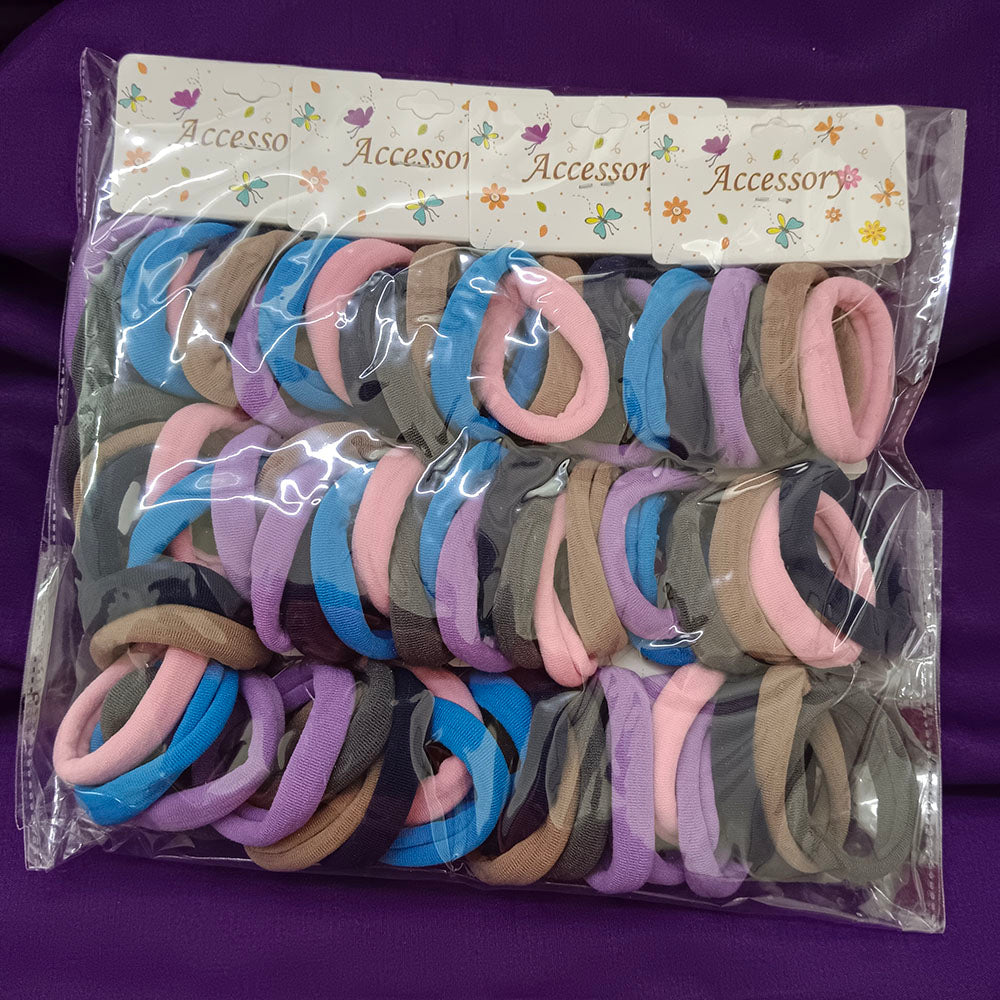 Urthn Set of 12 Soft Multicolor Hair Rubber Bands for Women & Girls-1006316