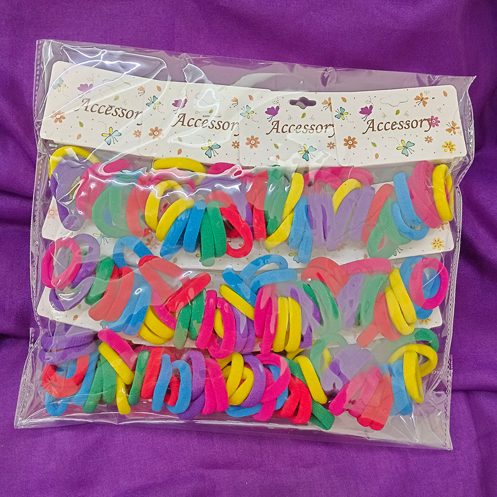 Urthn Set of 12 Soft Multicolor Small Hair Rubber Bands for Women & Girls-1006319