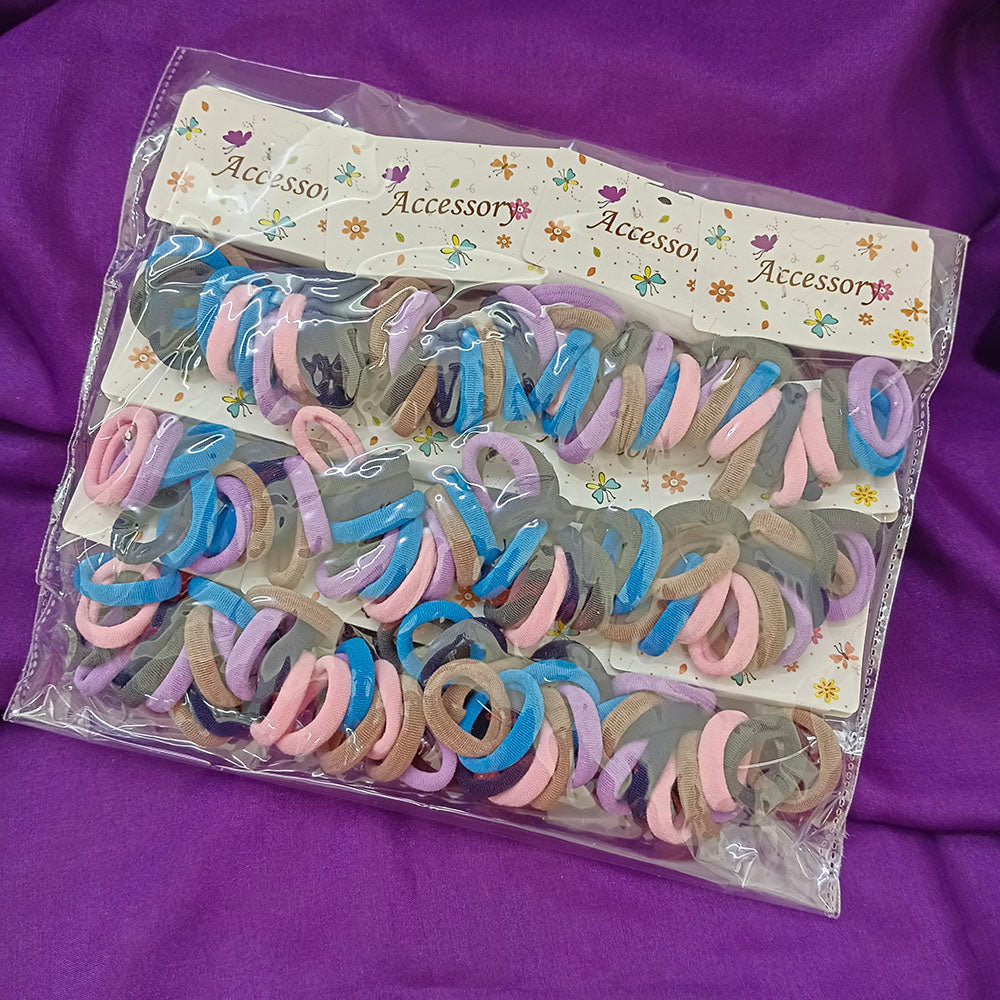 Urthn Set of 12 Soft Multicolor Small Hair Rubber Bands for Women & Girls-1006322