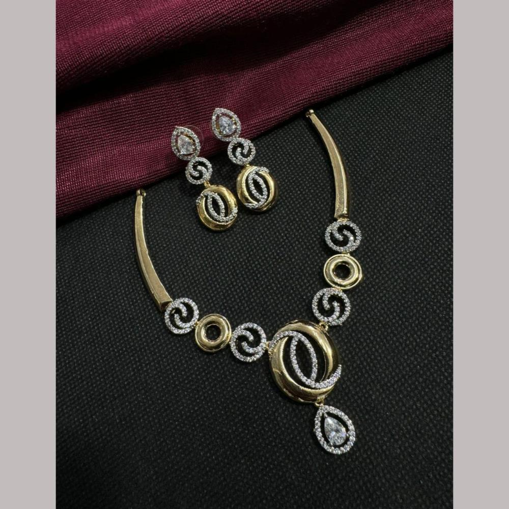 Manisha Jewellery Gold Plated Austrian Stone Necklace Set