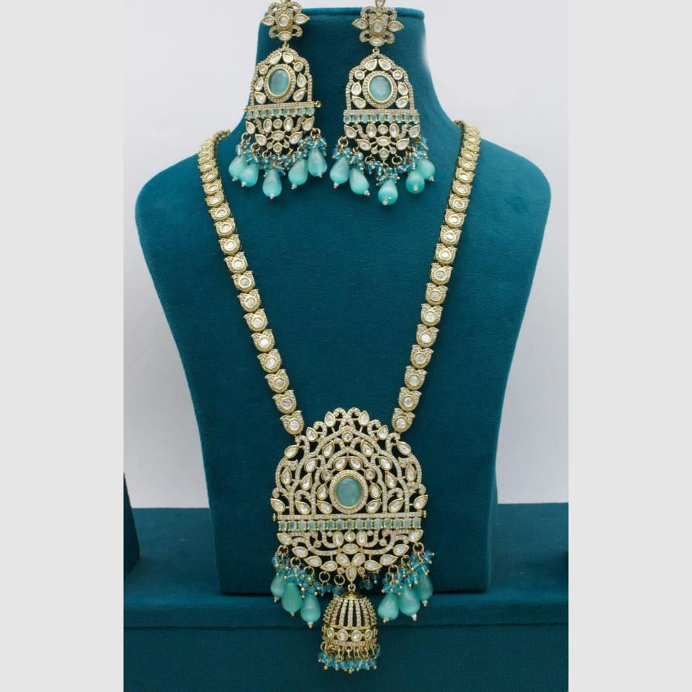 Manisha Jewellery Gold Plated Kundan Stone And Pearls Necklace Set
