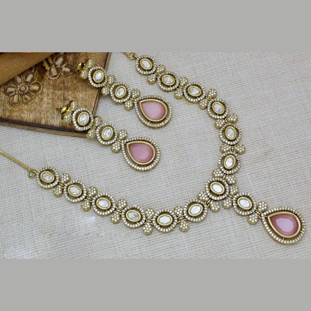 Manisha Jewellery Gold Plated Austrian Stone Necklace Set