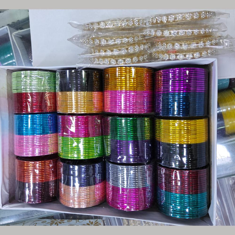 Manisha Jewellery Metal Bangles Set (Assorted Color)