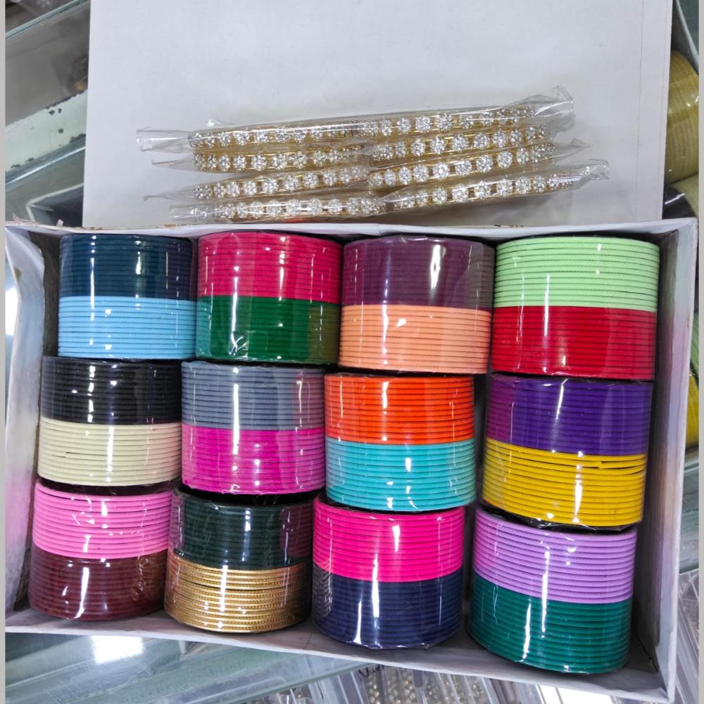 Manisha Jewellery Metal Bangles Set (Assorted Color)
