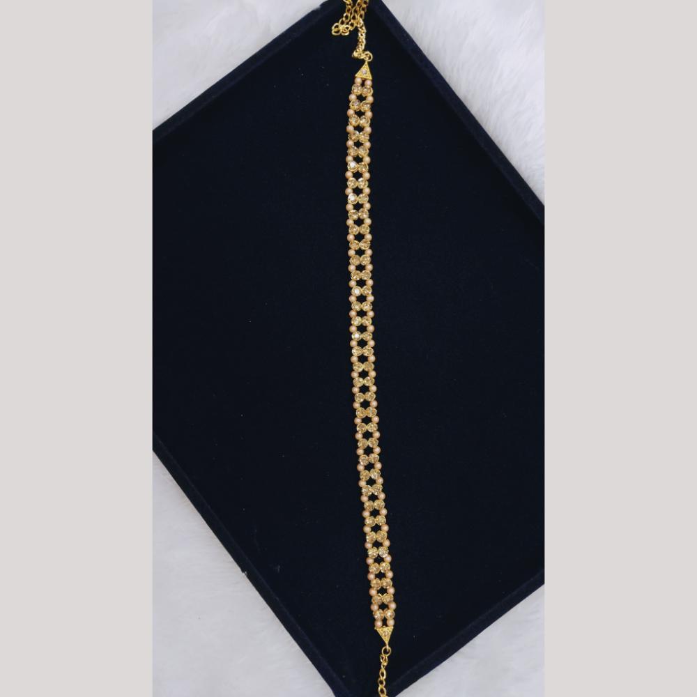 Manisha Jewellery Crystal Stone And Pearls Kamarbandh