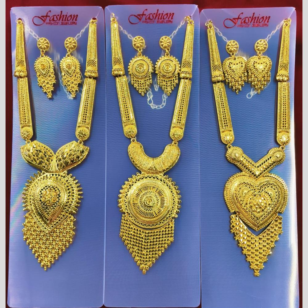 Manisha Jewellery Traditional Long Necklace Set with Pearl Drops
