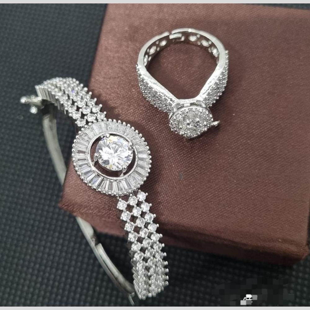 Manisha Jewellery Ring and Bracelet Combo Set