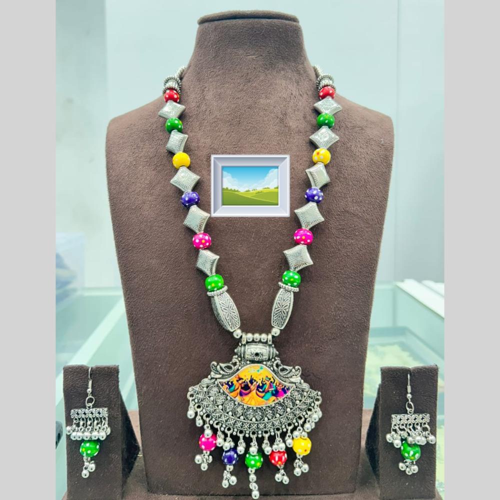 Manisha Traditional Oxidised Jewellery Set Tribal Necklace for Dandiya Nights
