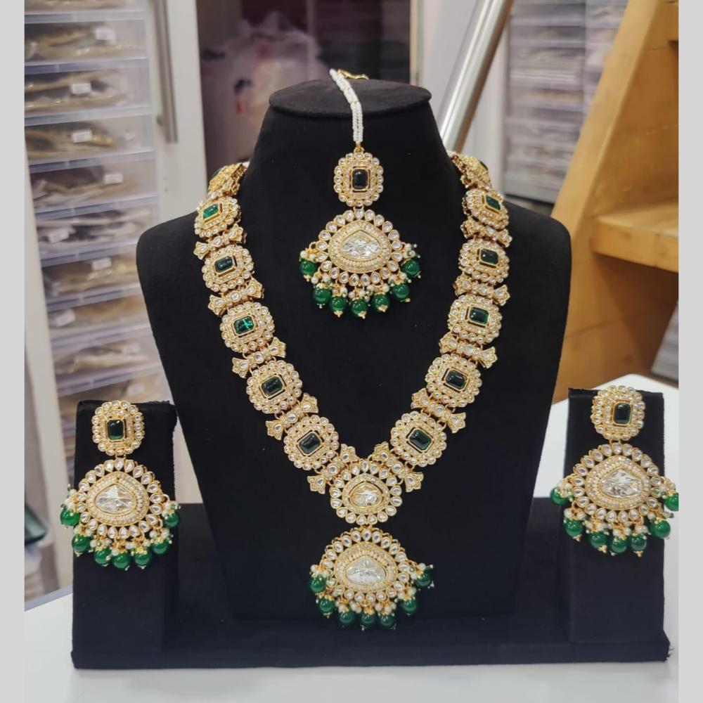 Manisha Jewellery Kundan And Beads Necklace Set