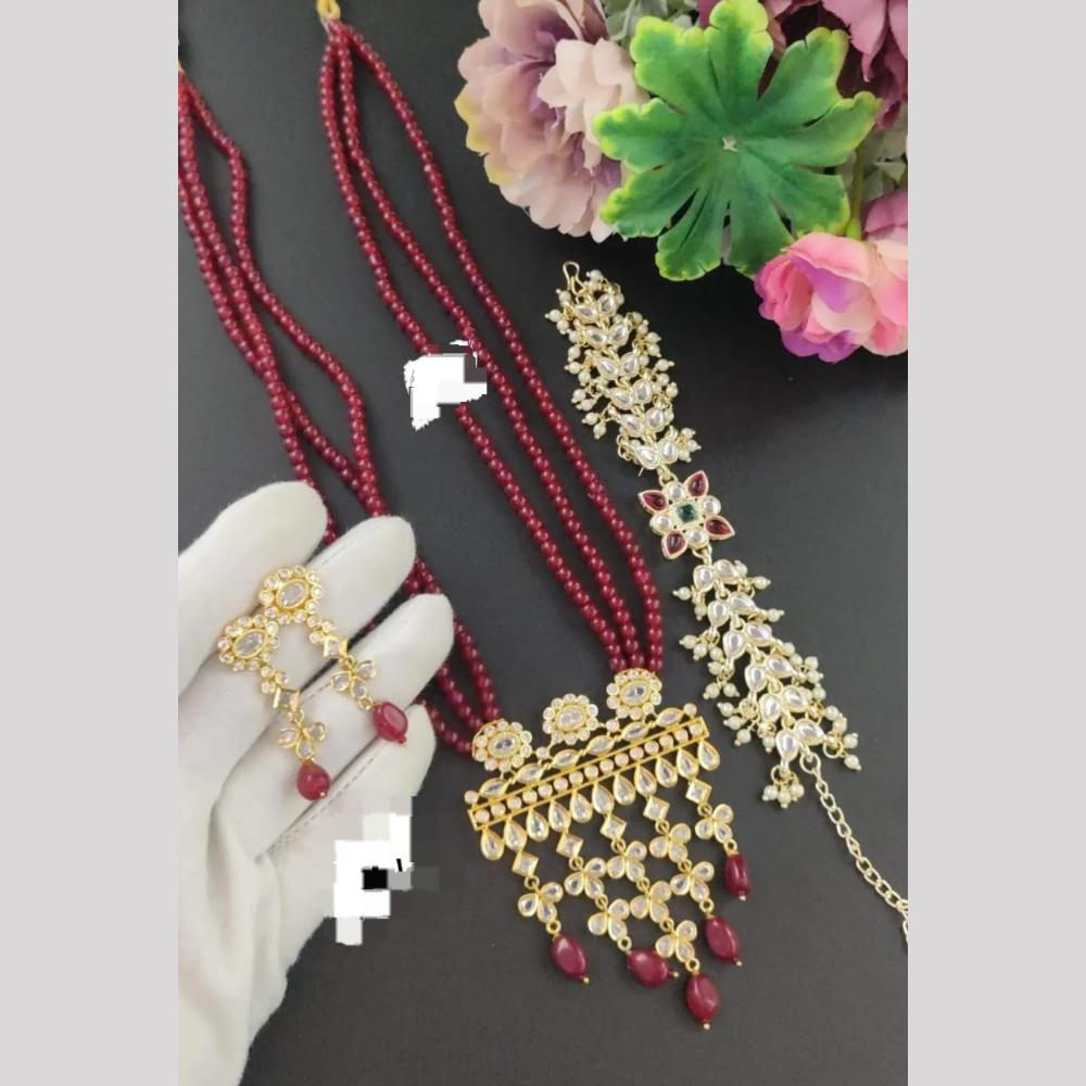 Manisha Jewellery Elegant Kundan And Beads Matching Set Perfect For Festive Events And Gifting