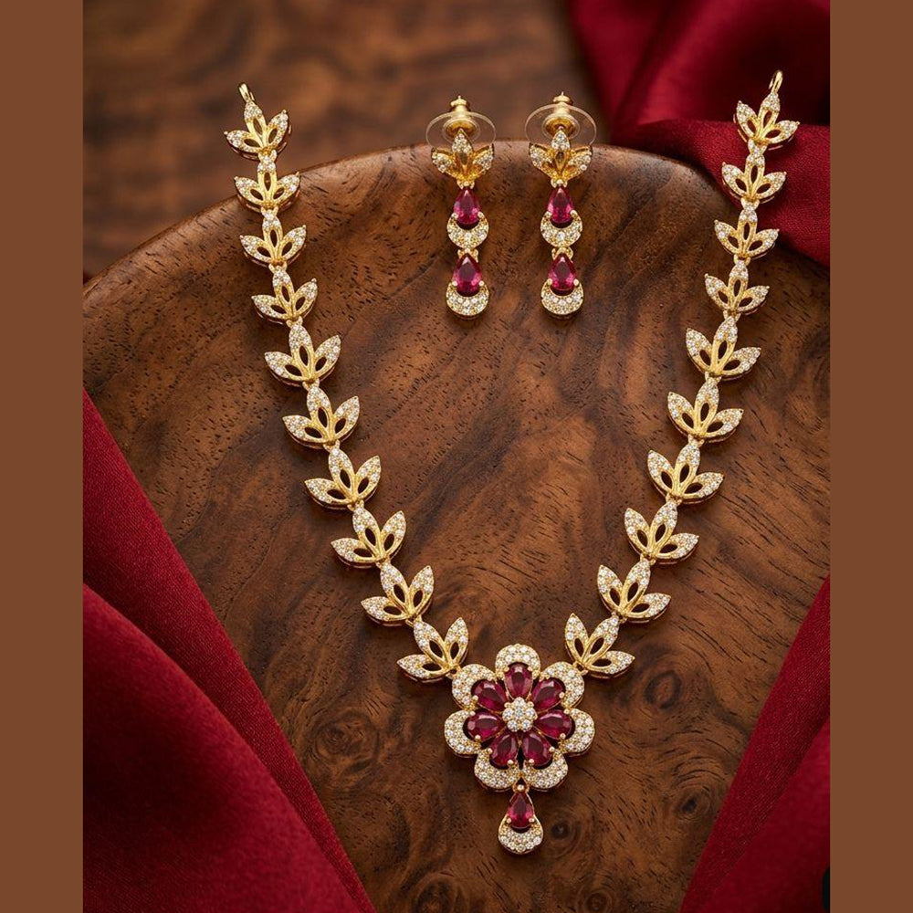 Manisha Jewellery Royal American Daimond Necklace Set