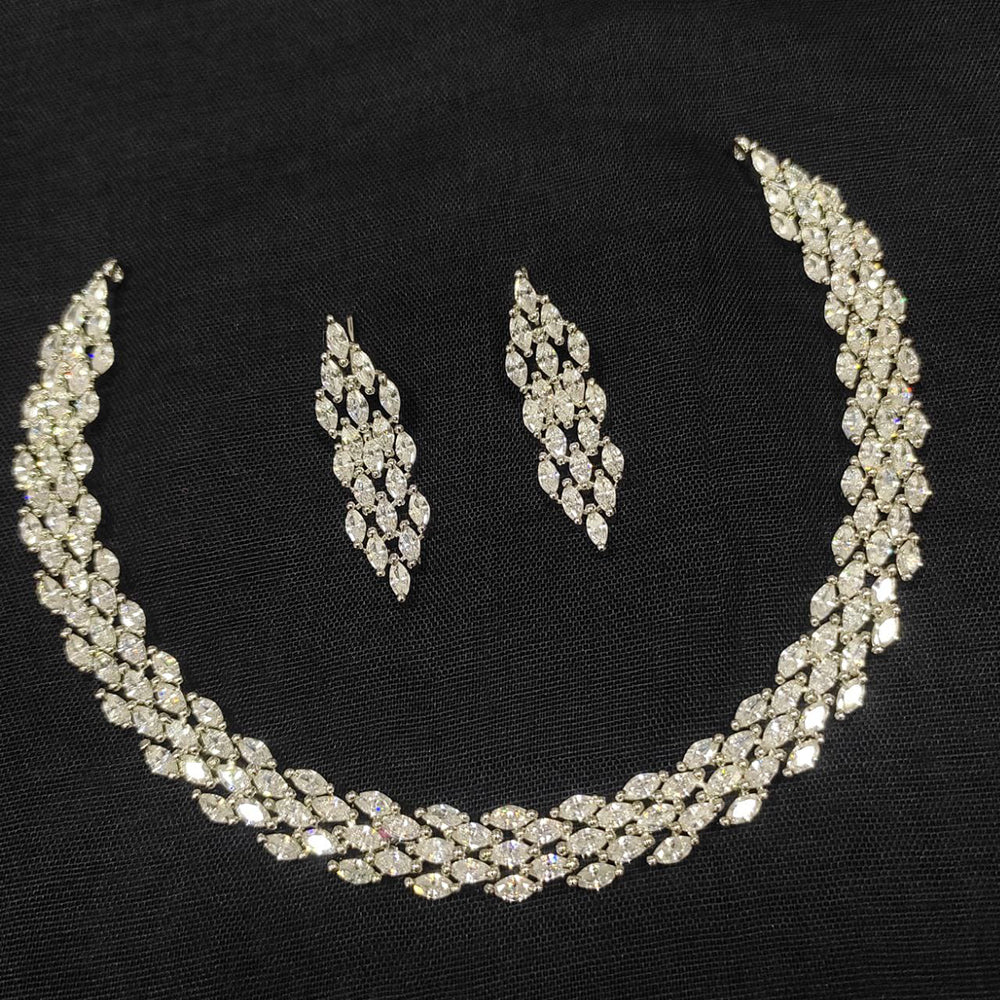 Manisha Gold Plated Crystal Stone Necklace Set