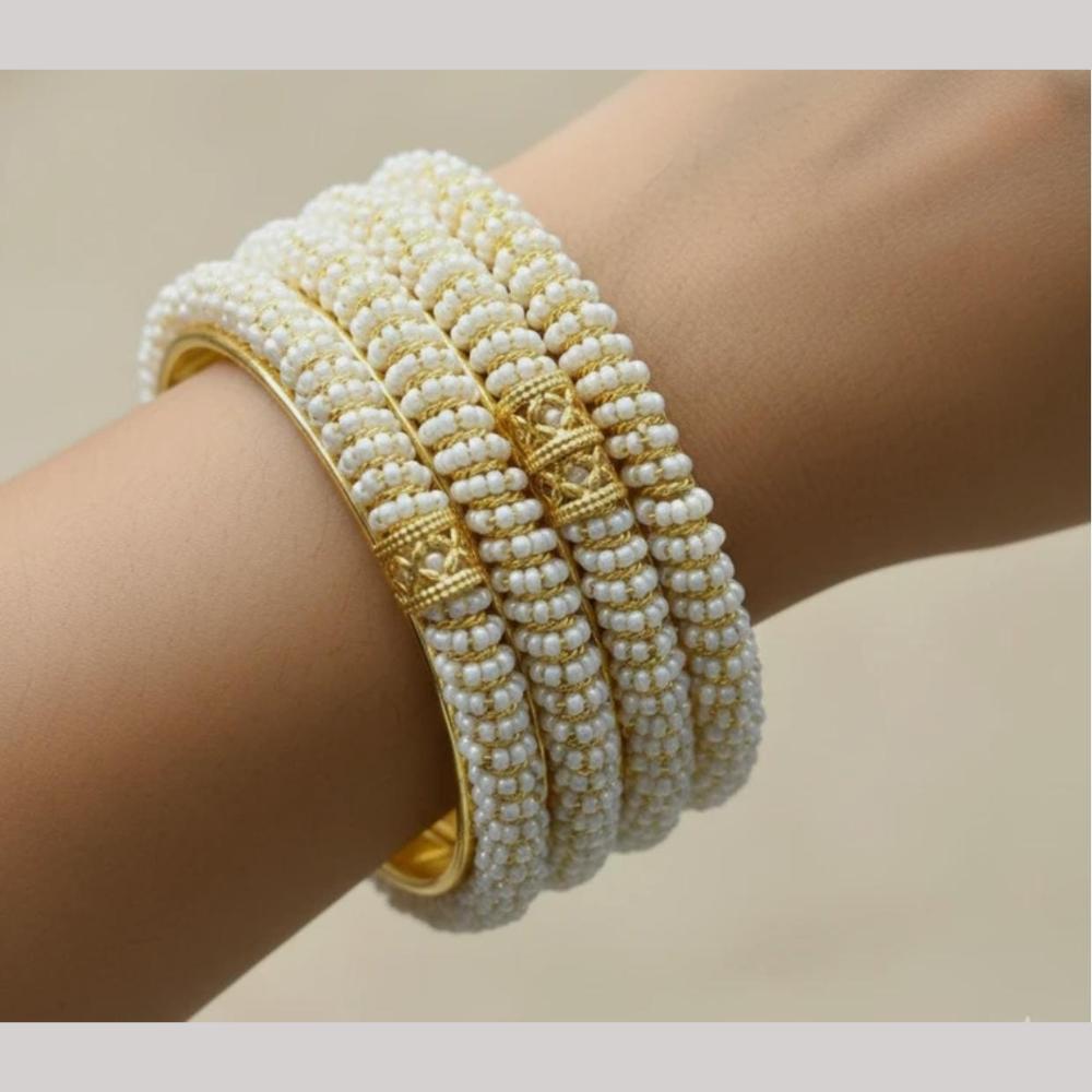 Manisha Jewellery Luxury Pearl Bangles Set