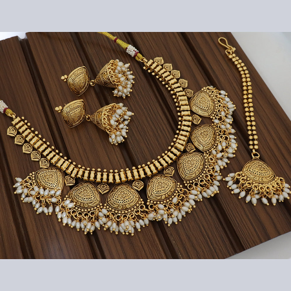 Manisha Jewellery Grand Pearl Necklace Set