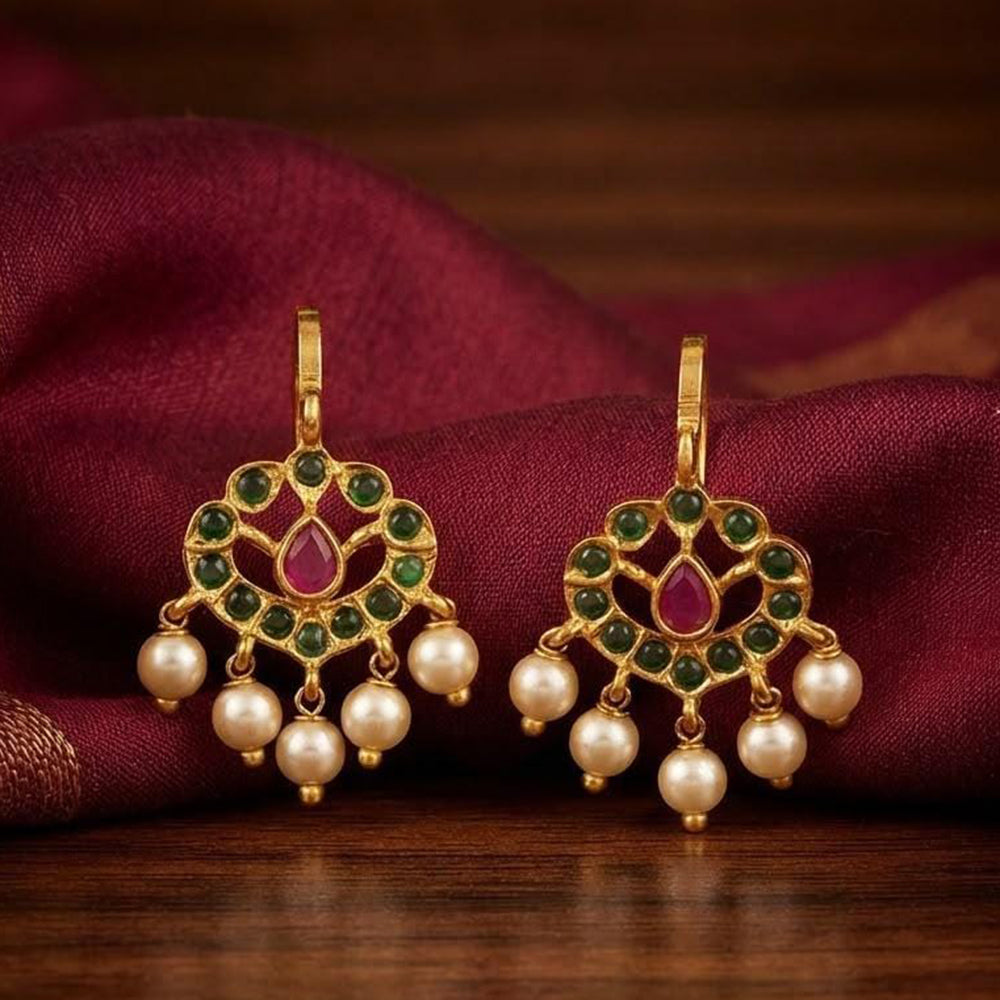 Manisha Jewellery Maharashtrian Traditional Press Bugadi Clip On Earrings Ear Cuff for Women And Girls