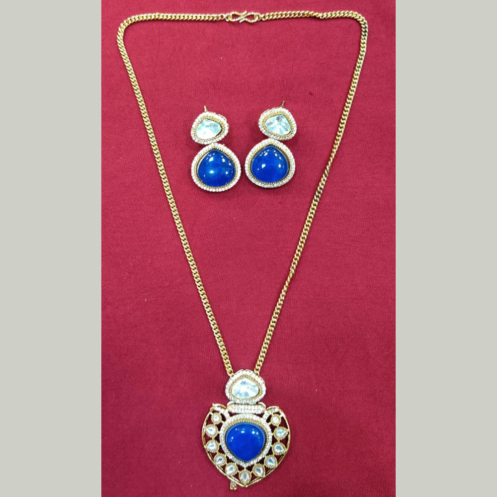 Manisha Jewellery Graceful Polki Kundan Stone Necklace Set