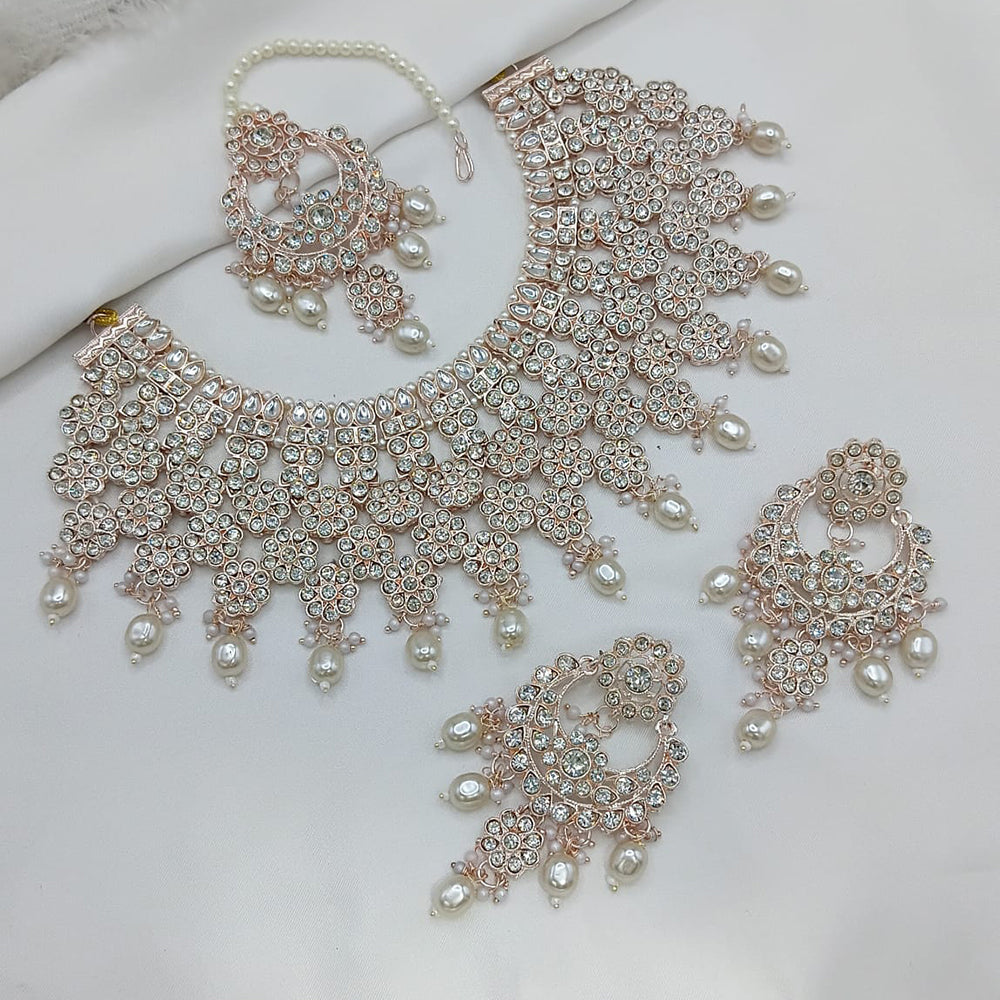 Lucentarts Jewellery Heritage Style Pota Austrian Stone Beaded Choker Necklace Set