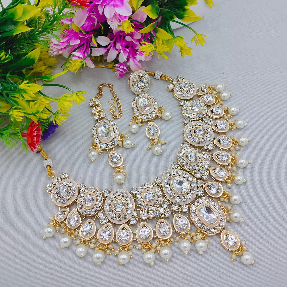 Lucentarts Jewellery Sparkle Crystal And Austrian Stone Beads Necklace Set