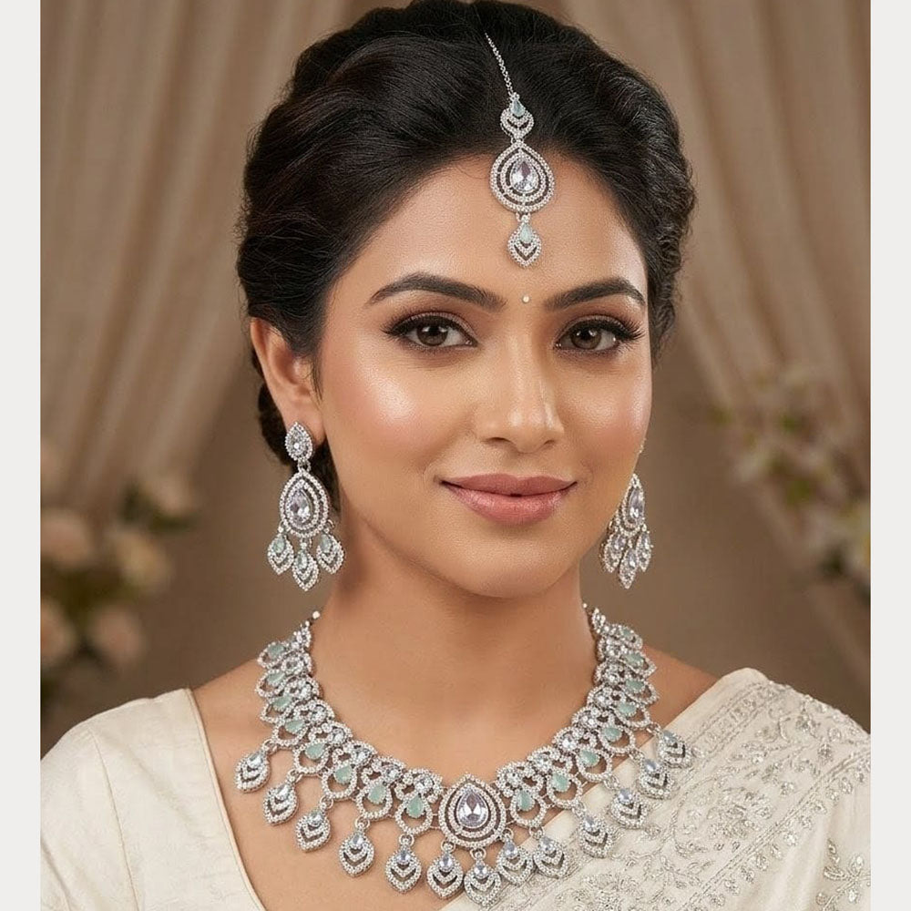 Lucentarts Jewellery Glam Austrian Stone Fashion Necklace Set