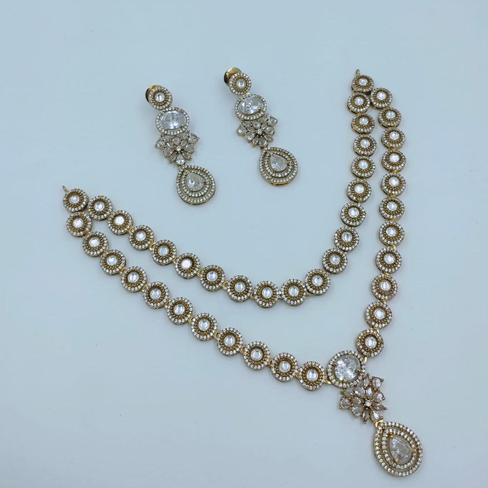 Lucentarts Jewellery Designer Crystal Stone And Austrian Stone Necklace Set
