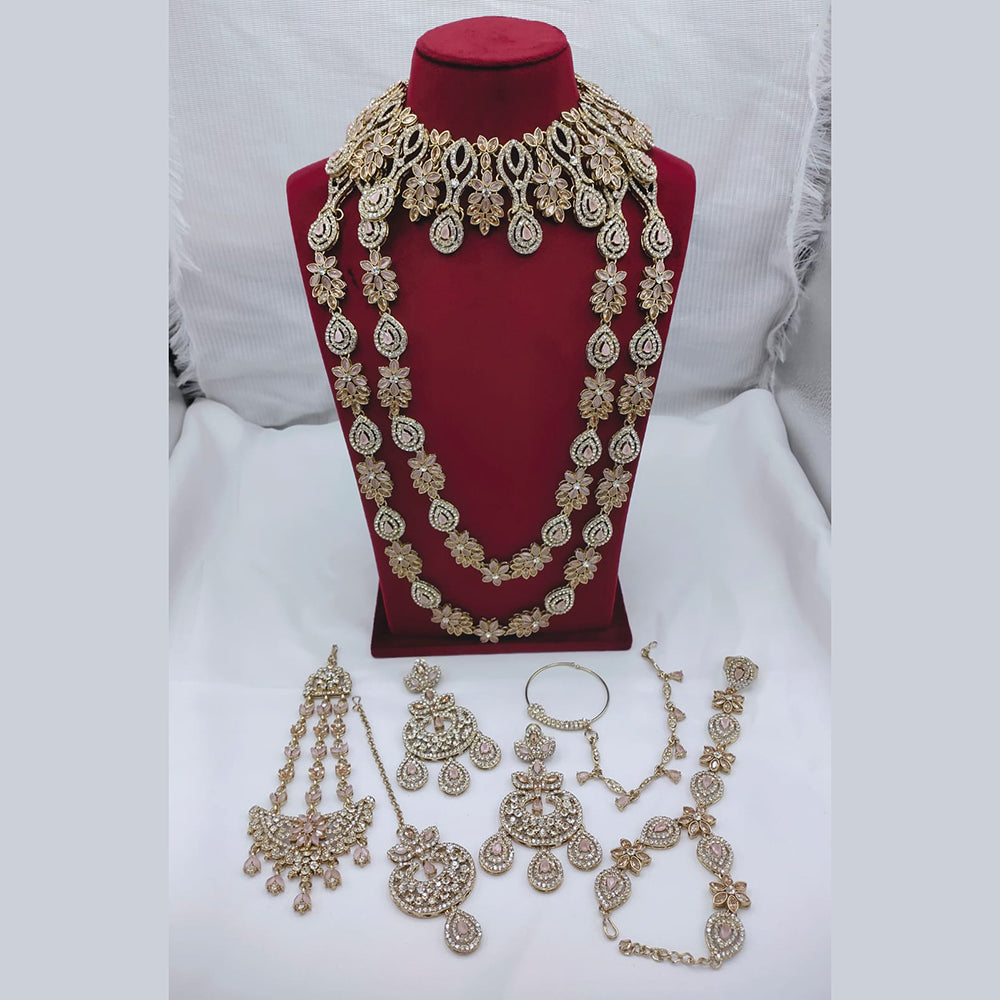 Lucentarts Jewellery Kundan And Austrian Stone Bridal Jewellery Set
