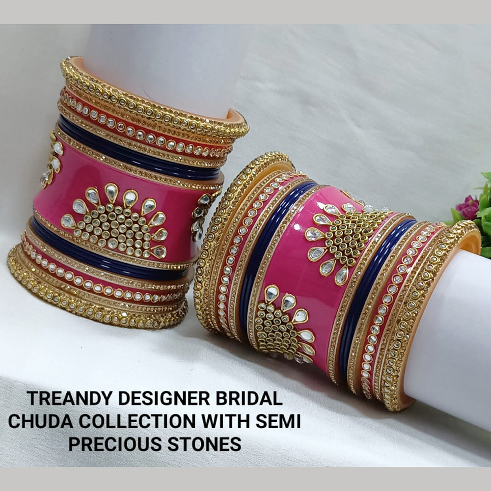 Pooja Bangles Gold Plated Bridal Bangle Set
