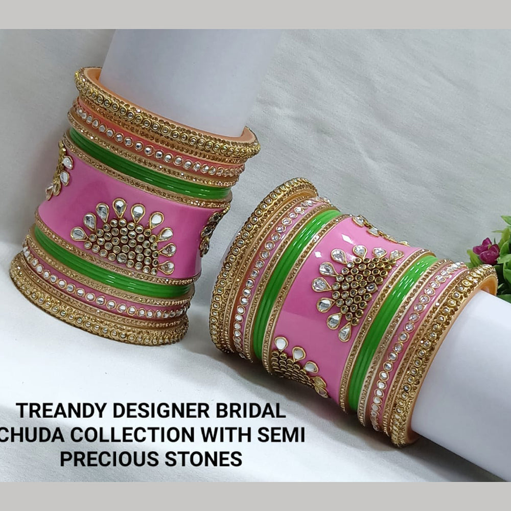 Pooja Bangles Gold Plated Bridal Bangle Set