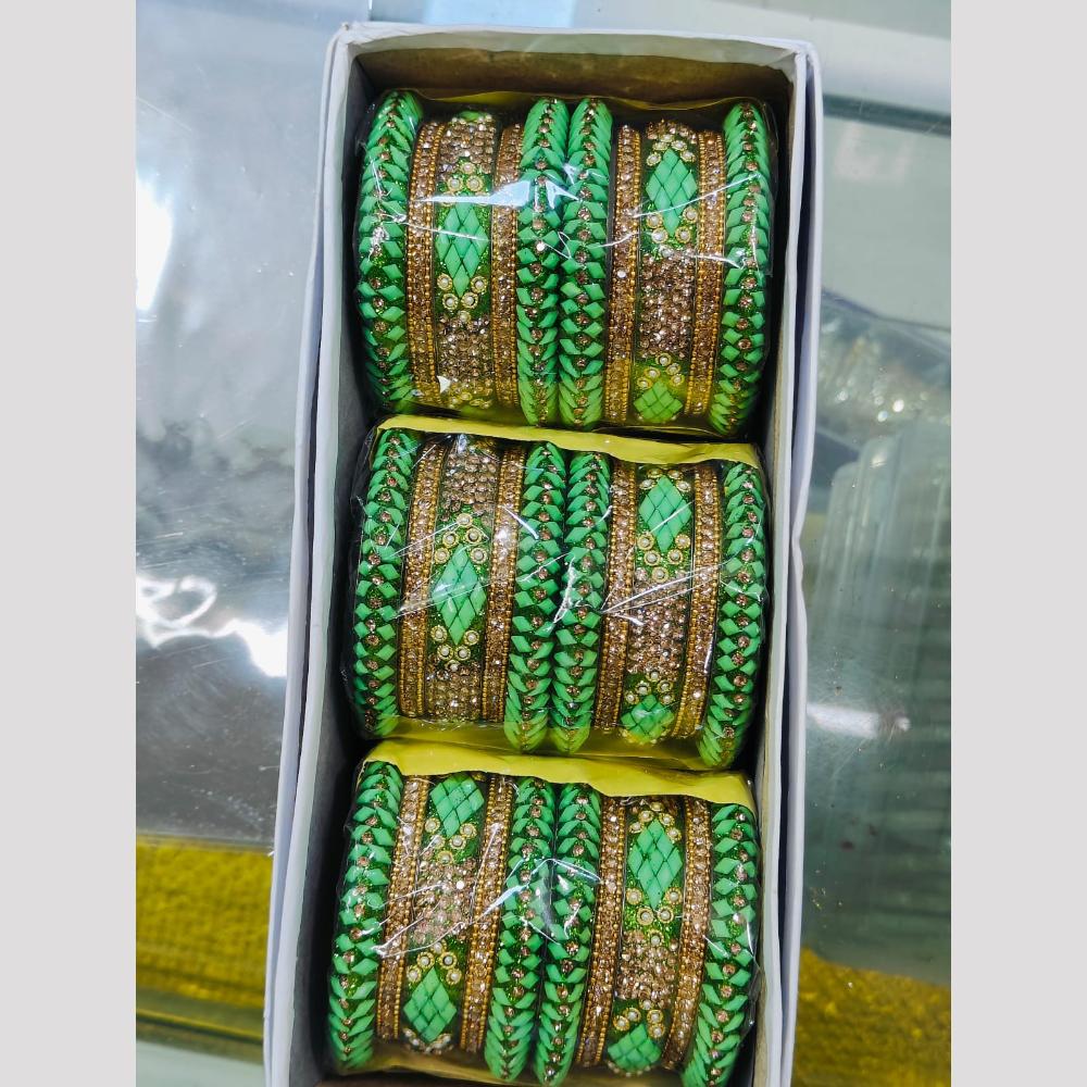 Pooja Bangles Gold Plated Austrian Stone Bangles Set