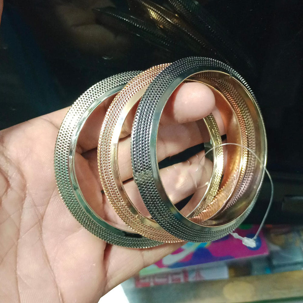 Pooja Bangles Stylish Metallic Bangles Set