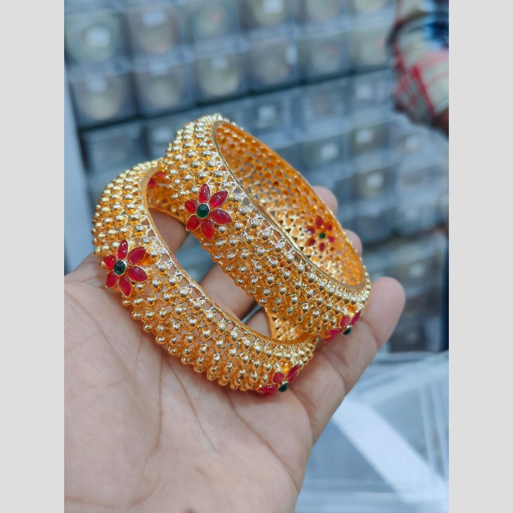 Pooja Bangles Traditional Pota Stone Bangles Set for Women