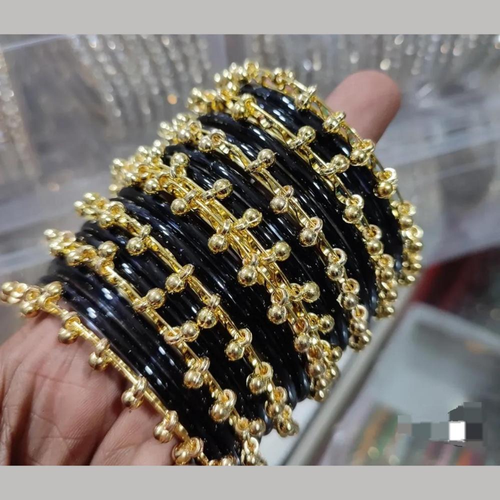Pooja Bangles Glossy Jelly Glass Traditional Kashmiri Bangles Set