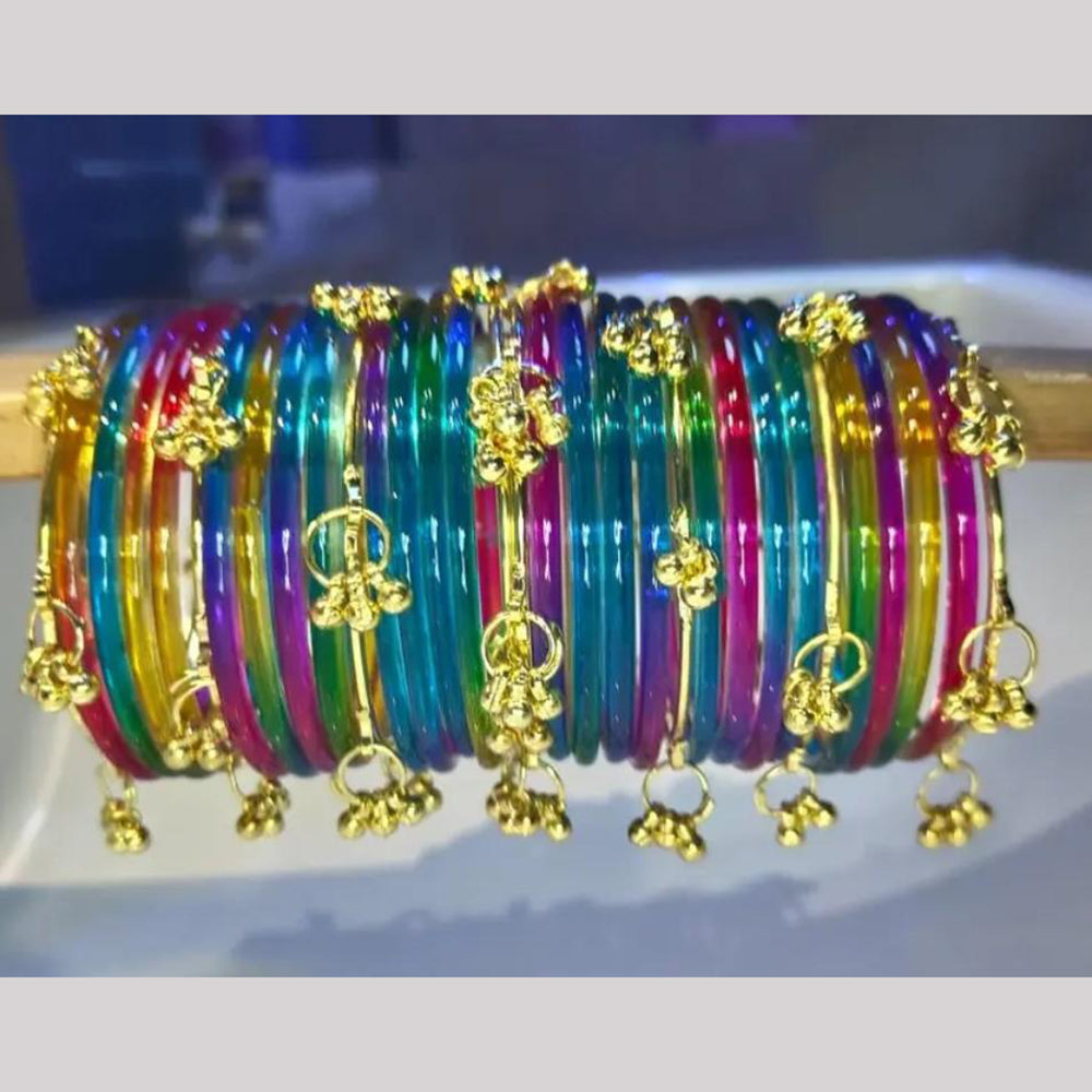 Pooja Bangles Glass Fancy Kashmiri Bangles Set