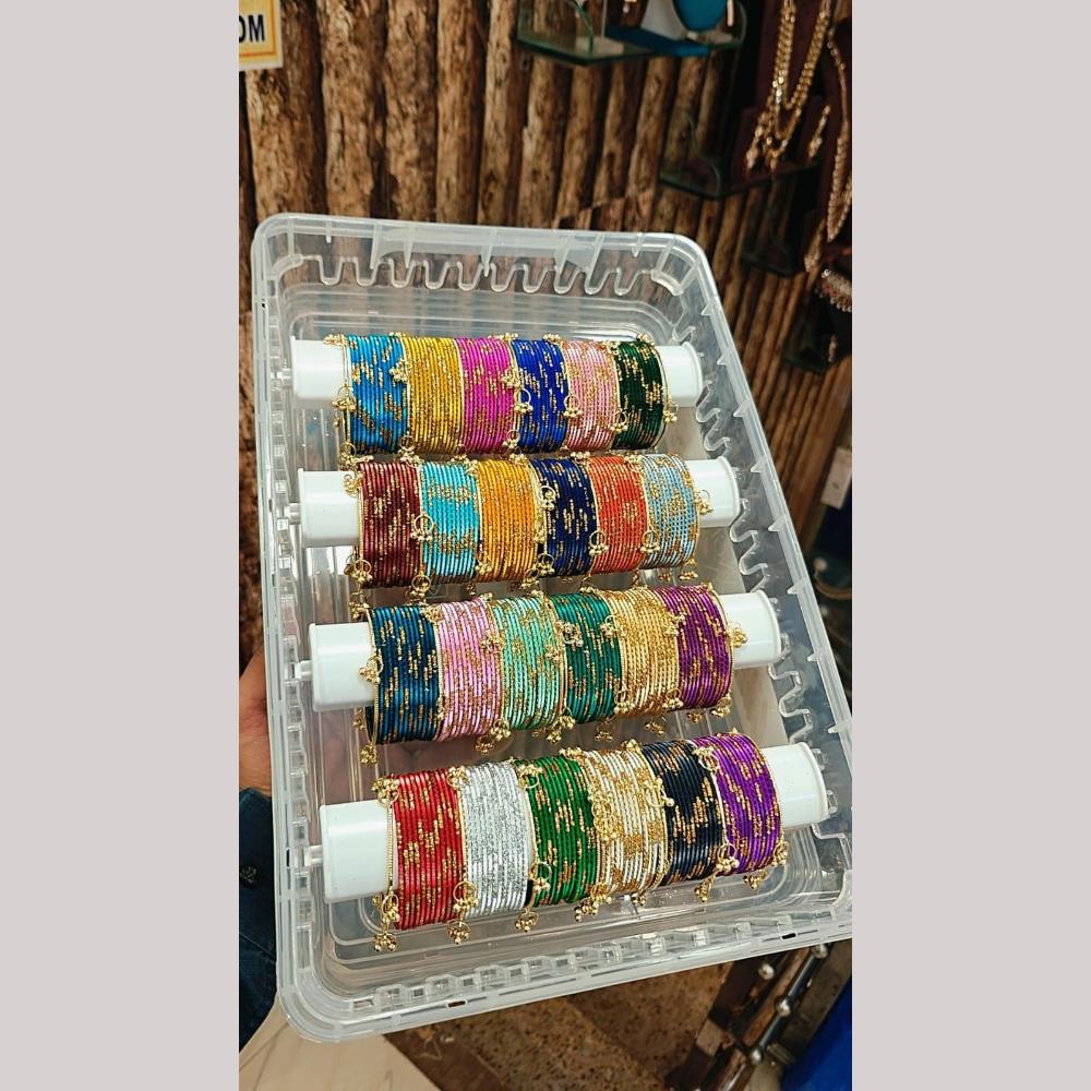 Pooja Bangles Metal Fancy Kashmiri Bangles Set