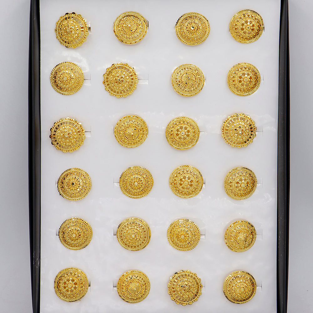 Mahavir Gold Plated Assorted Design Ring