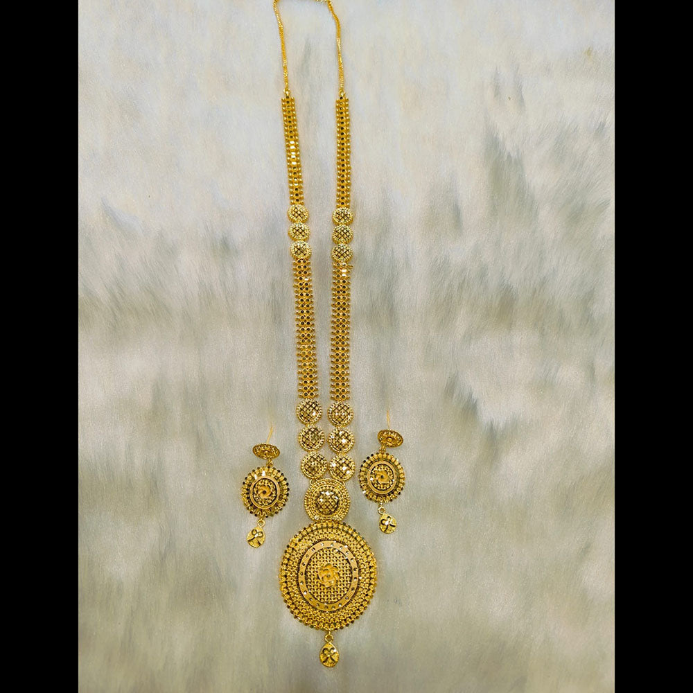 Pari Art Jewellery Royal Style Forming Long Necklace Set