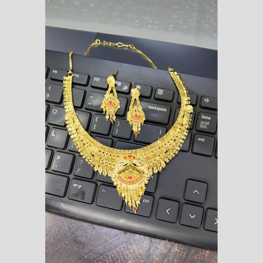 Pari Art Jewellery Royal Style Forming Necklace Set