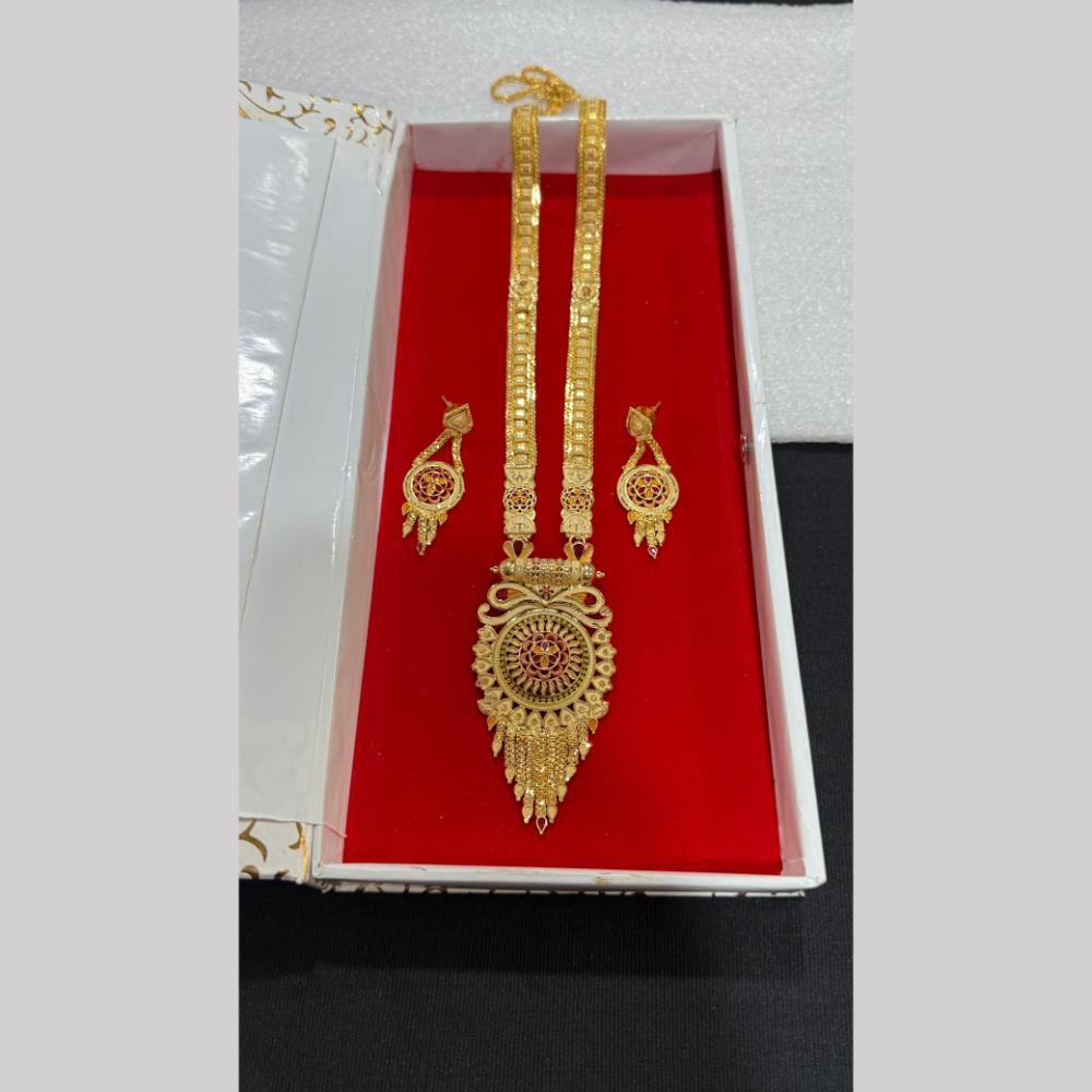 Pari Art Jewellery Royal Forming Designer Meenakari Long Necklace Set
