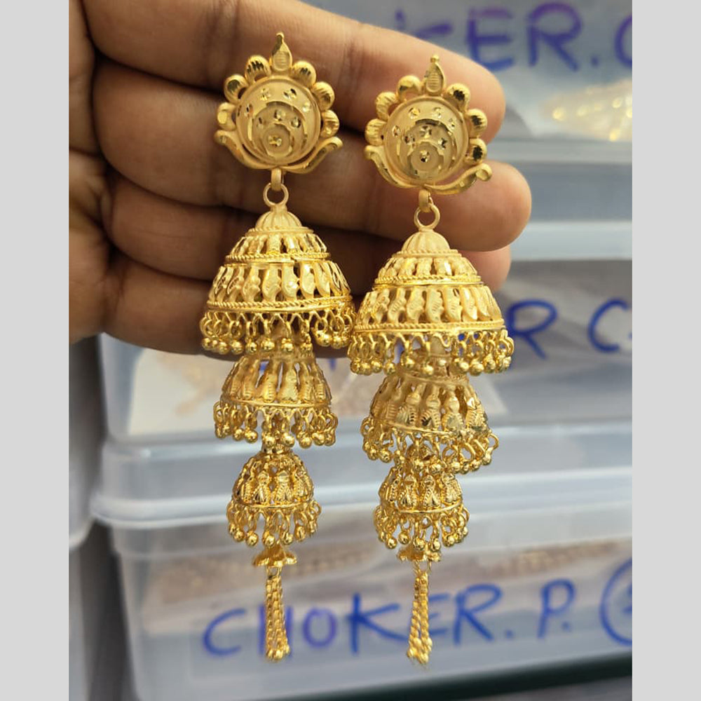 Pari Art Jewellery Elegant Forming Jhumki Earrings