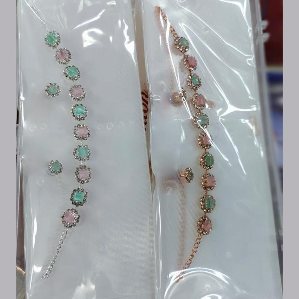 Kavita Art Crystal Stone Necklace Set (1 Piece Only)