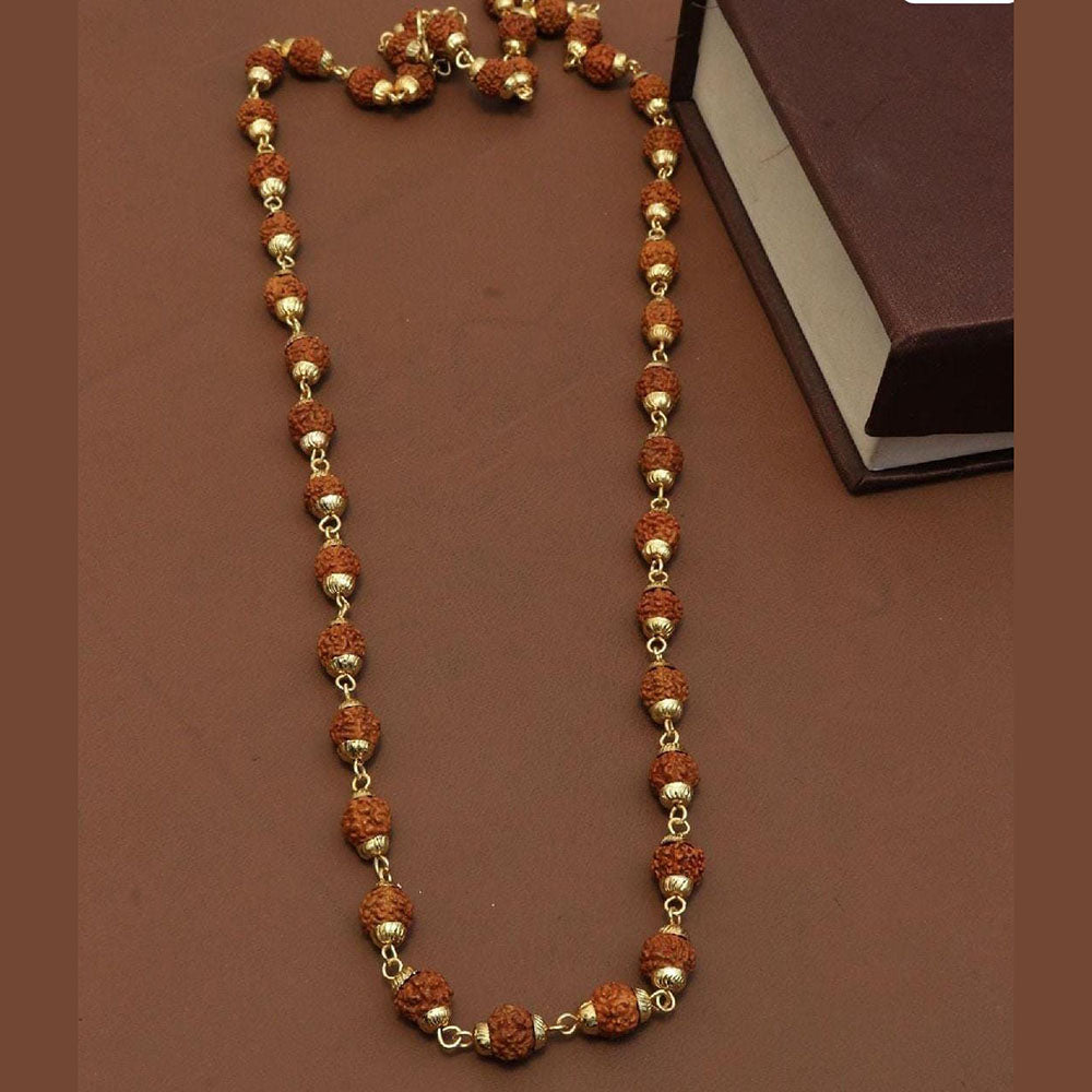 Kavita Art Gold Plated Rudraksha Mala