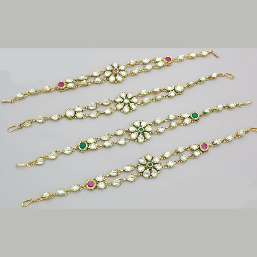 Kavita Art Gold Plated Pota Stone Bracelet (1 Piece Only)