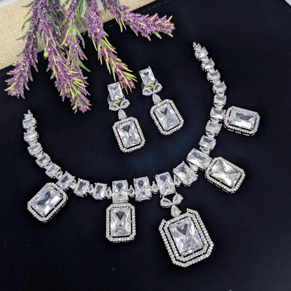 Kavita Art American Diamond Necklace Set for Women