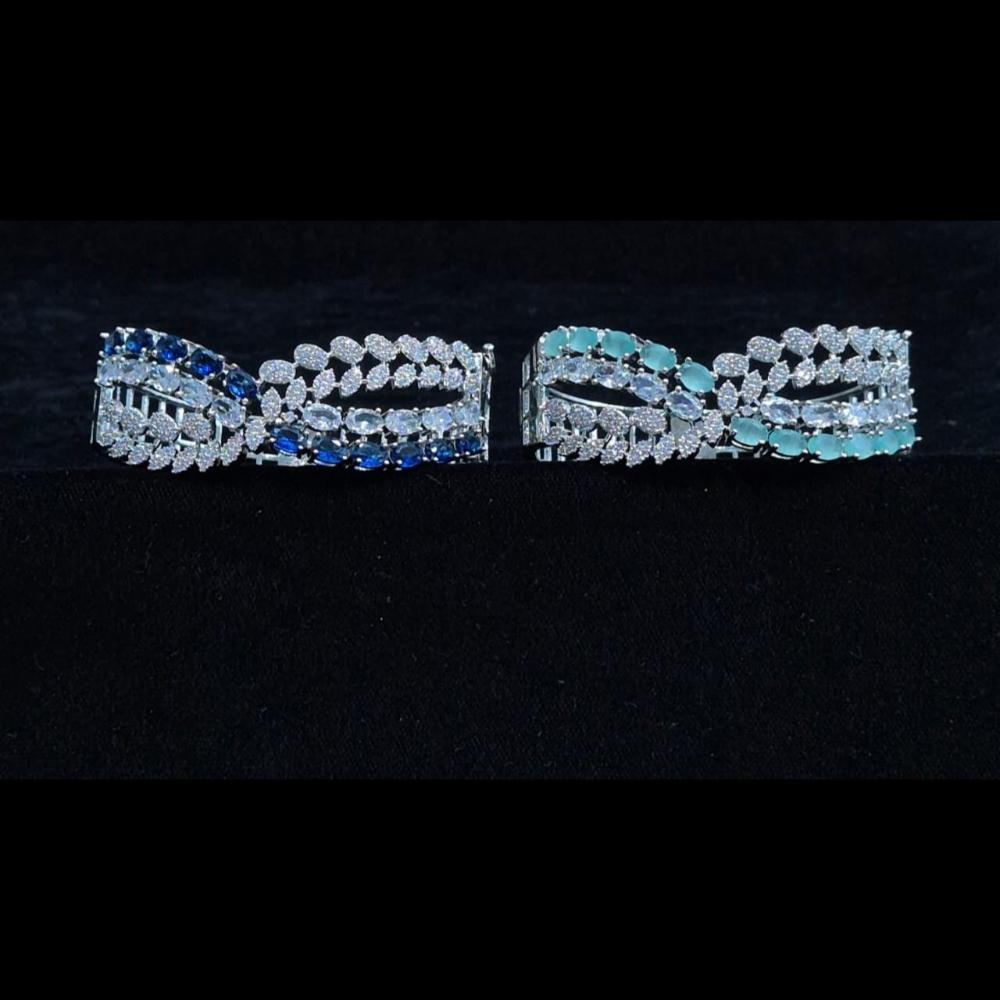 Kavita Art Silver Plated American Diamonds Bracelet
