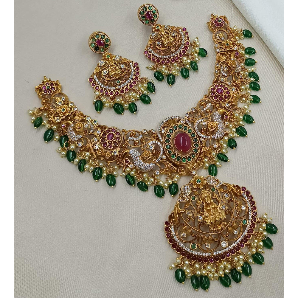 Kavita Art Heritage Pota And Austrian Stone Beads Necklace Set