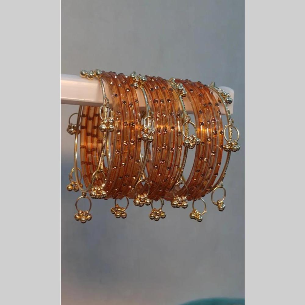 Kavita Art Classic Austrian Stone Kashmiri Glass Bangles Set