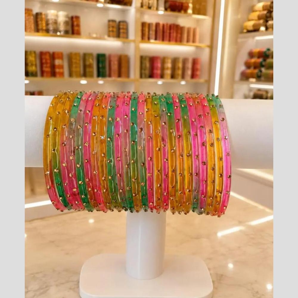 Kavita Art Designer Austrian Stone Glitter Bangles Set